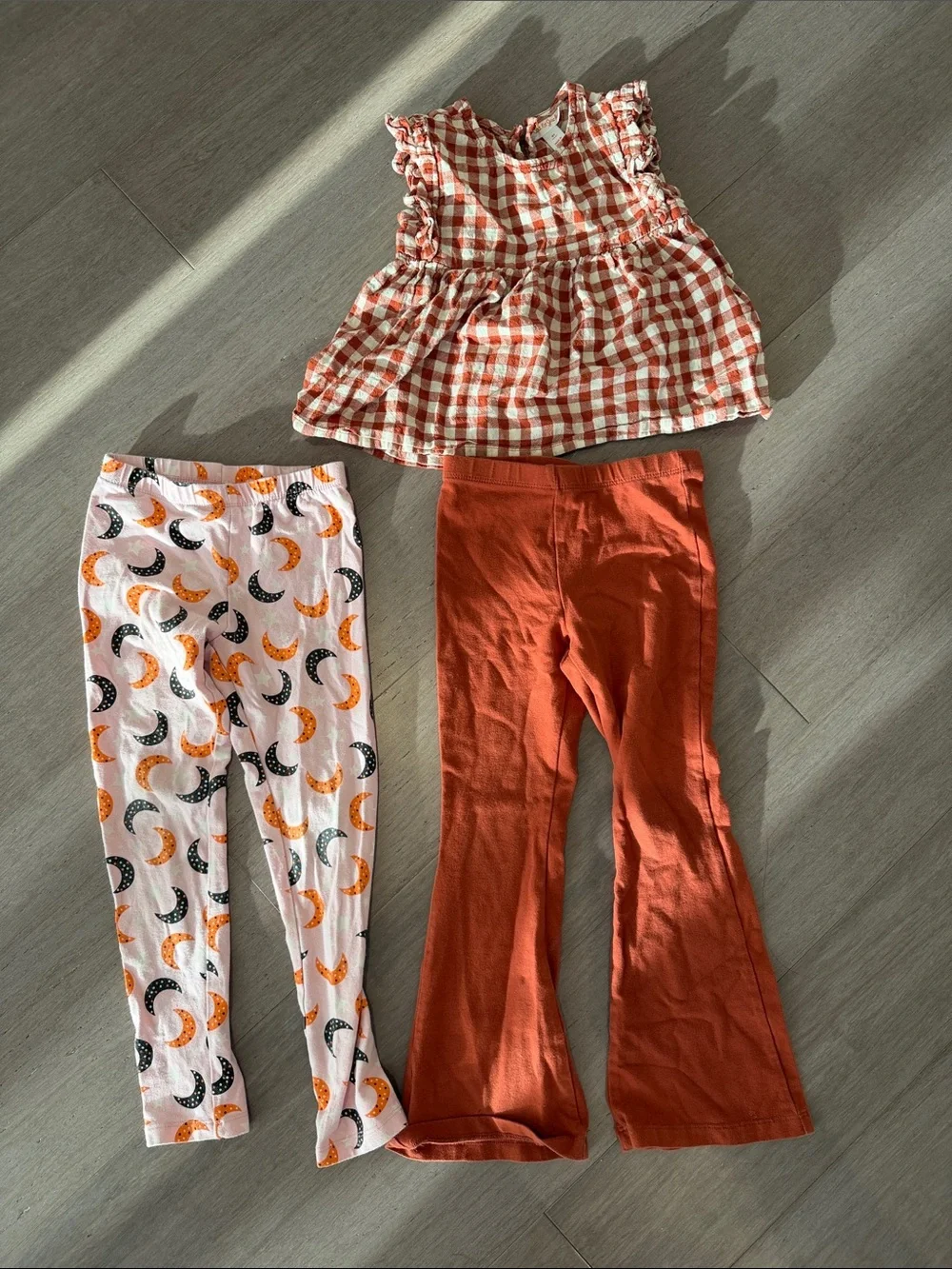 Cat and Jack Kids Fall outfit and leggings - 5T